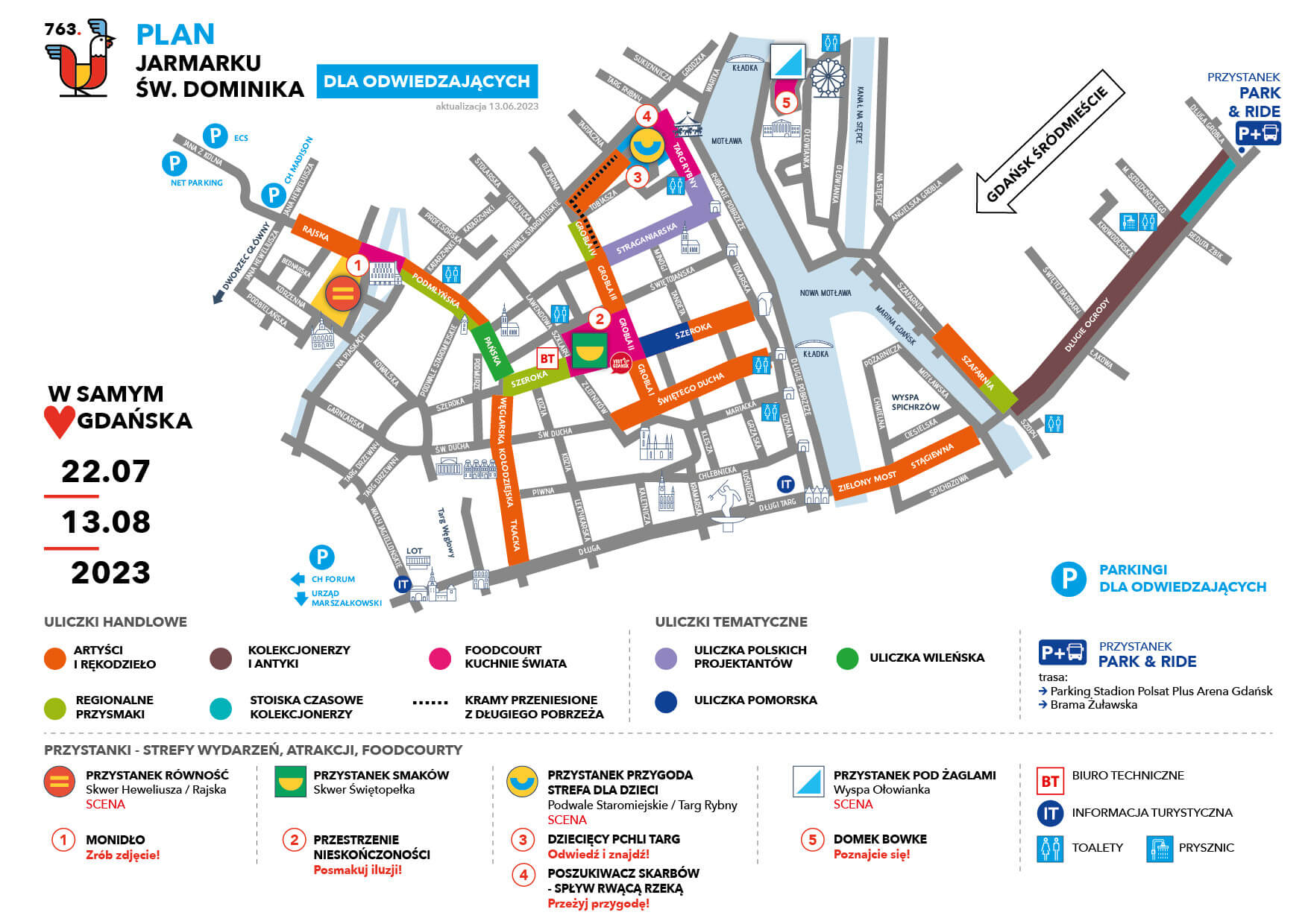 mapa jarmarku